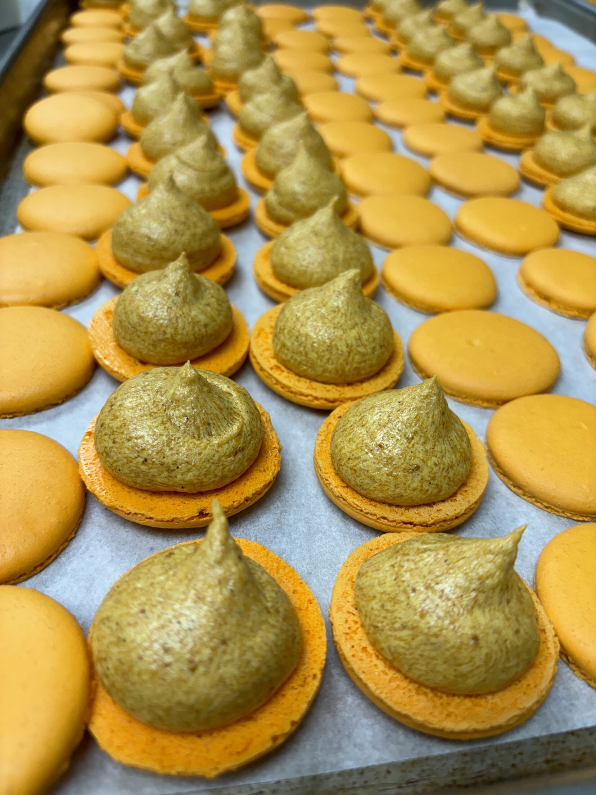 Pumpkin Macrons